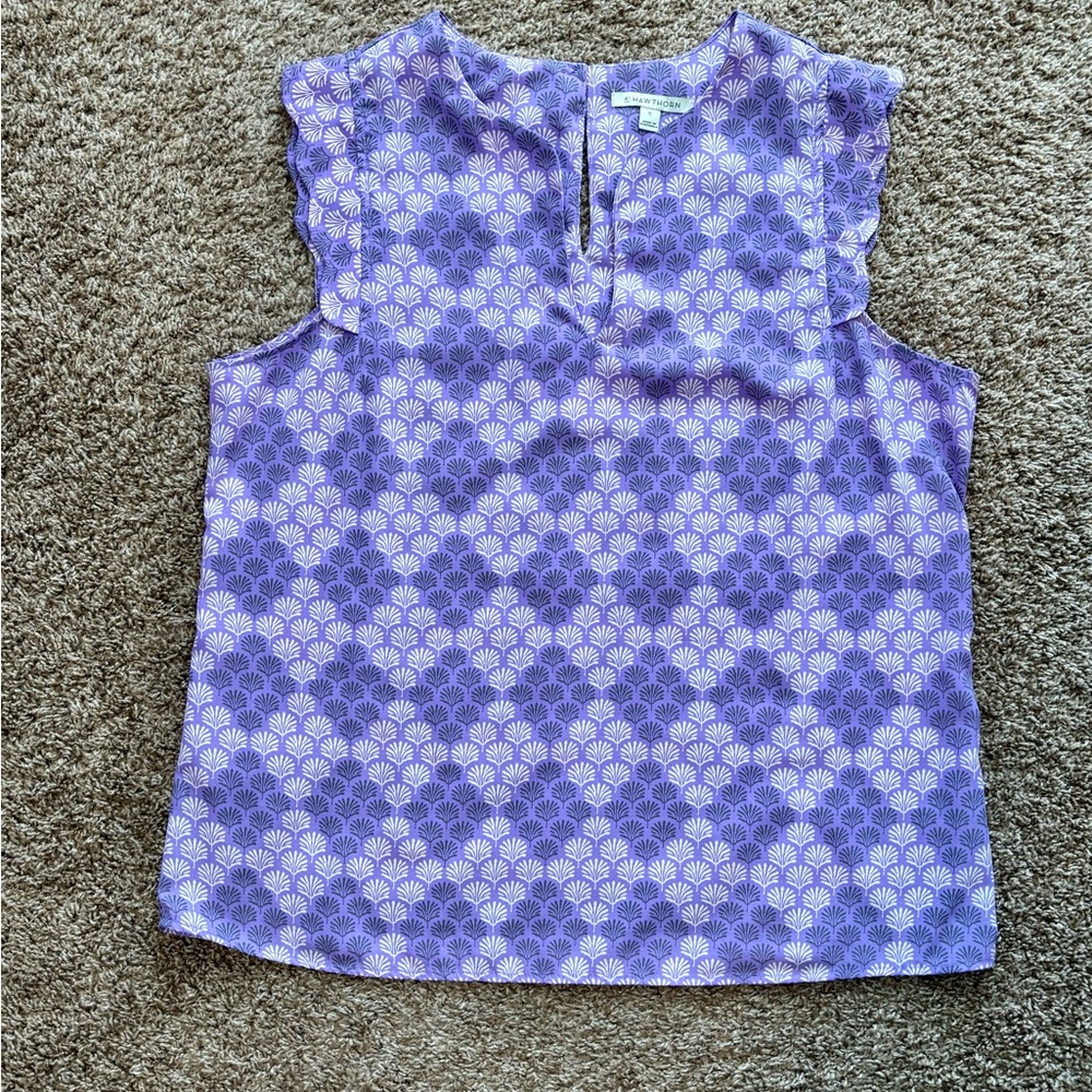 Women’s Purple Sleeveless Blouse Size XL